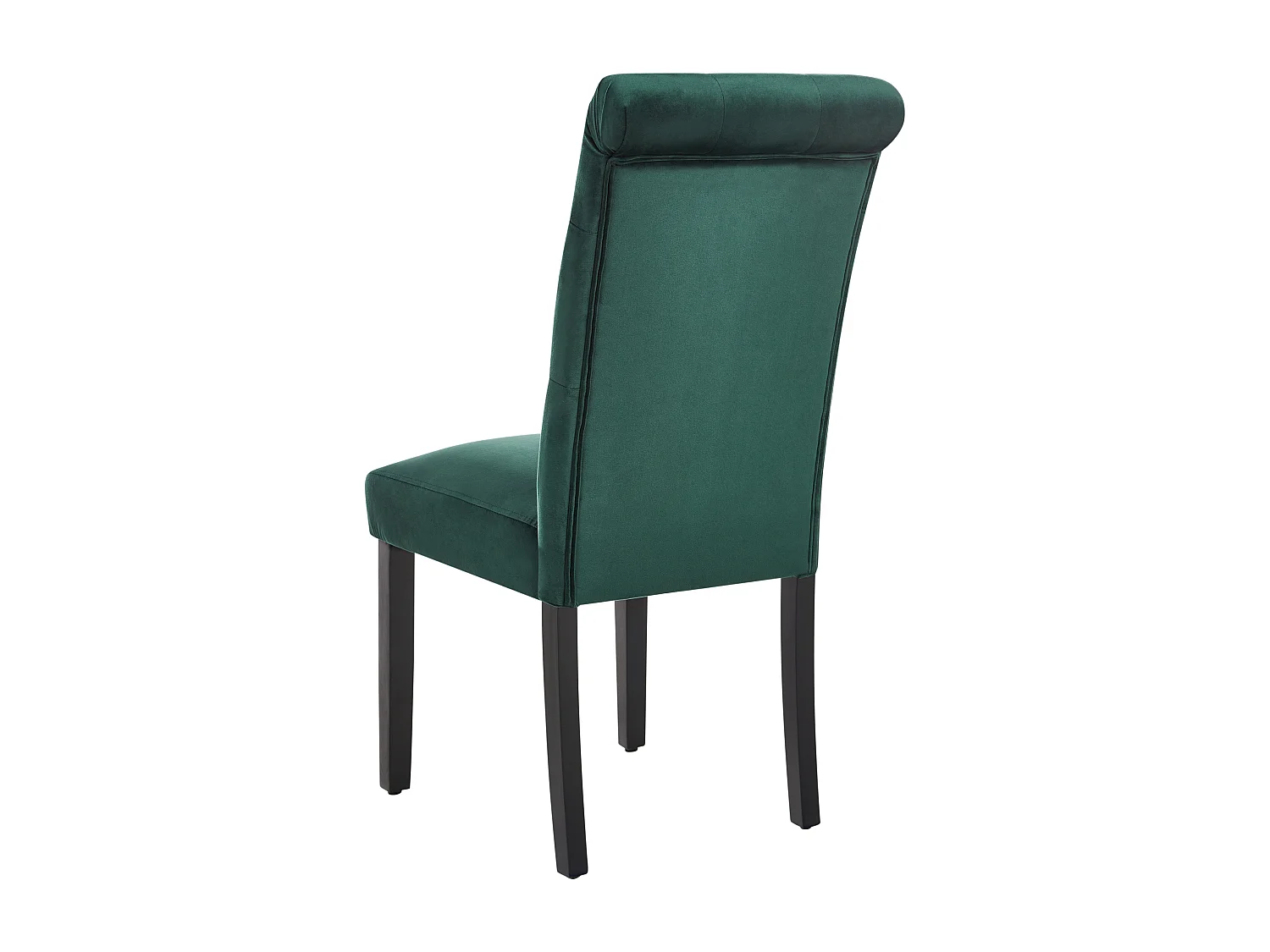 Lot de 2 chaises de salle à manger VELVA Velours Vert foncé