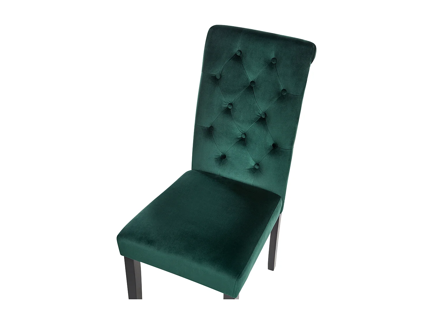 Lot de 2 chaises de salle à manger VELVA Velours Vert foncé
