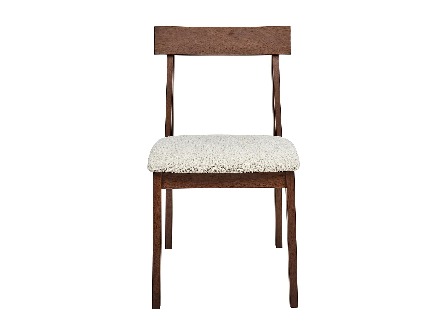 Lot de 2 chaises de salle à manger ISLE Bois Marron/beige