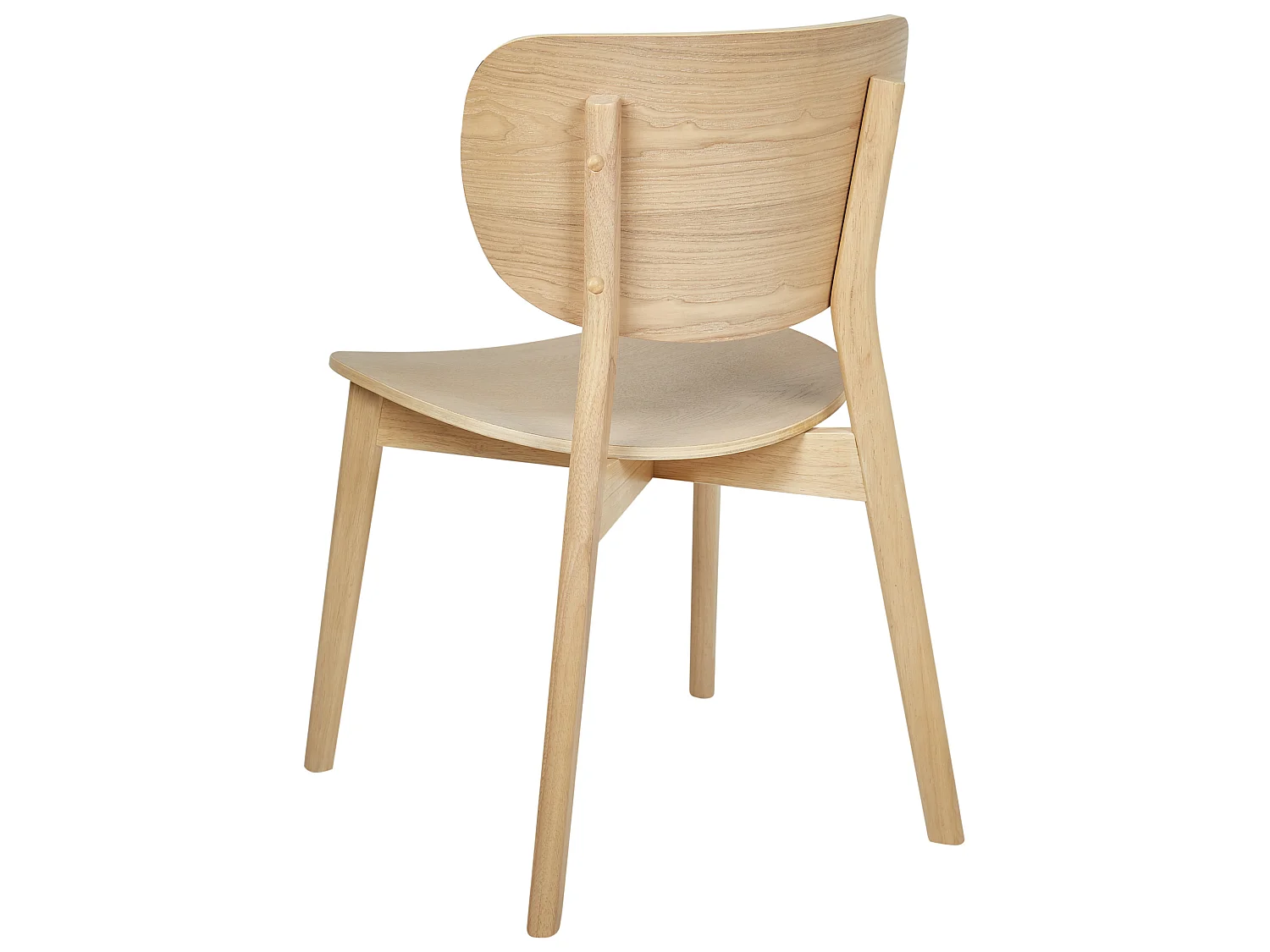 Esszimmerstuhl 2er Set OVERLY Holz Hellbraun