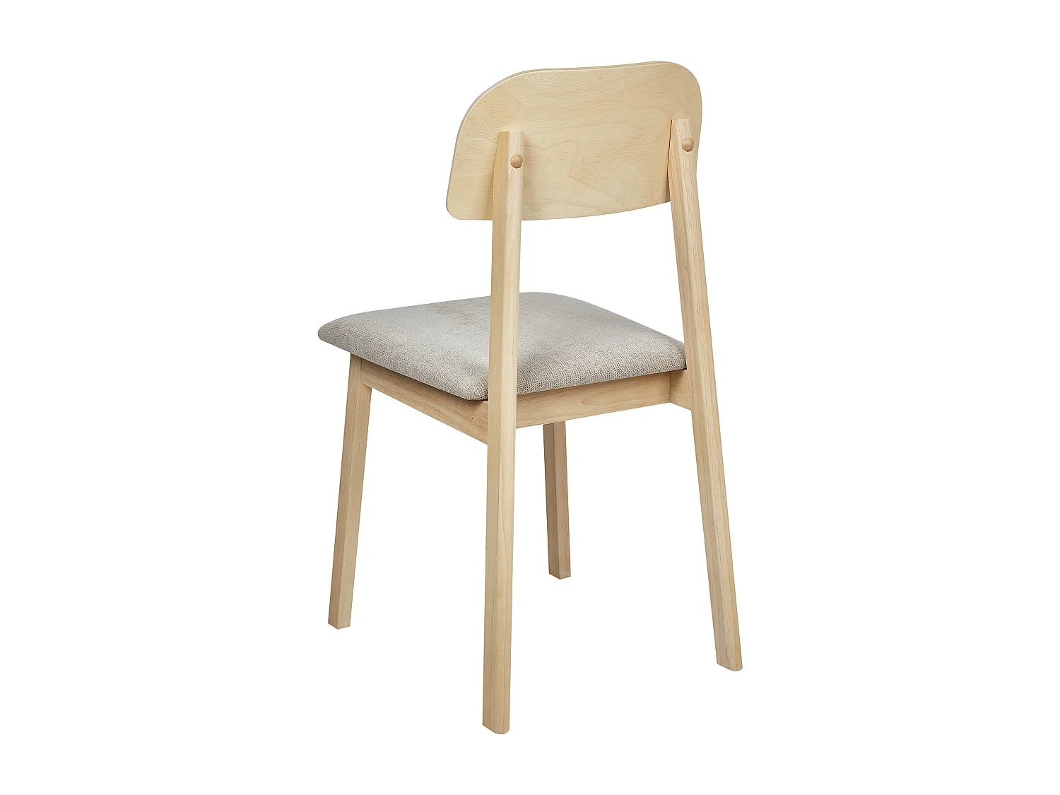 Lot de 2 chaises de salle à manger SCANDIA Bois Taupe