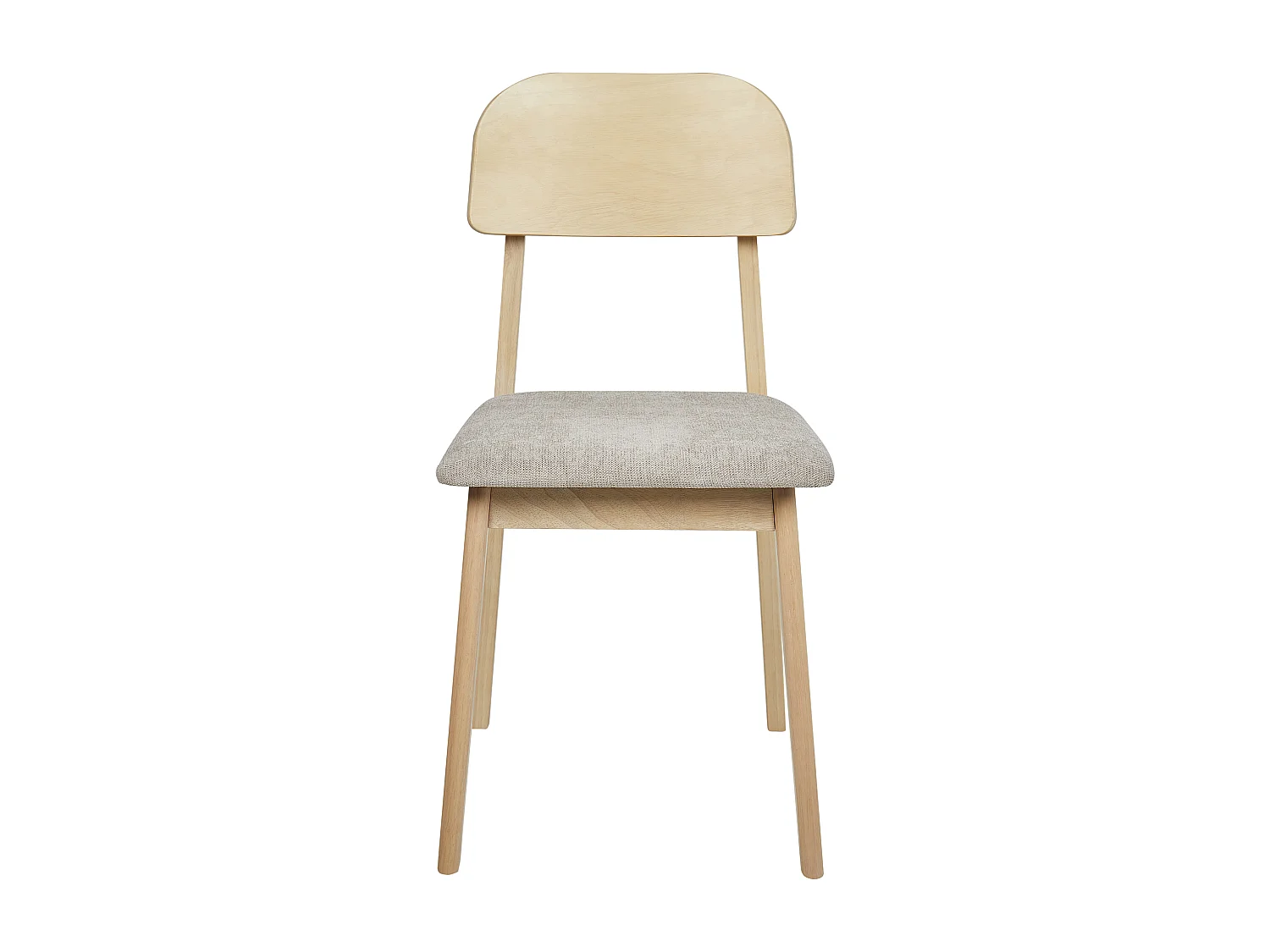 Conjunto de 2 cadeiras de jantar SCANDIA Madeira Taupe