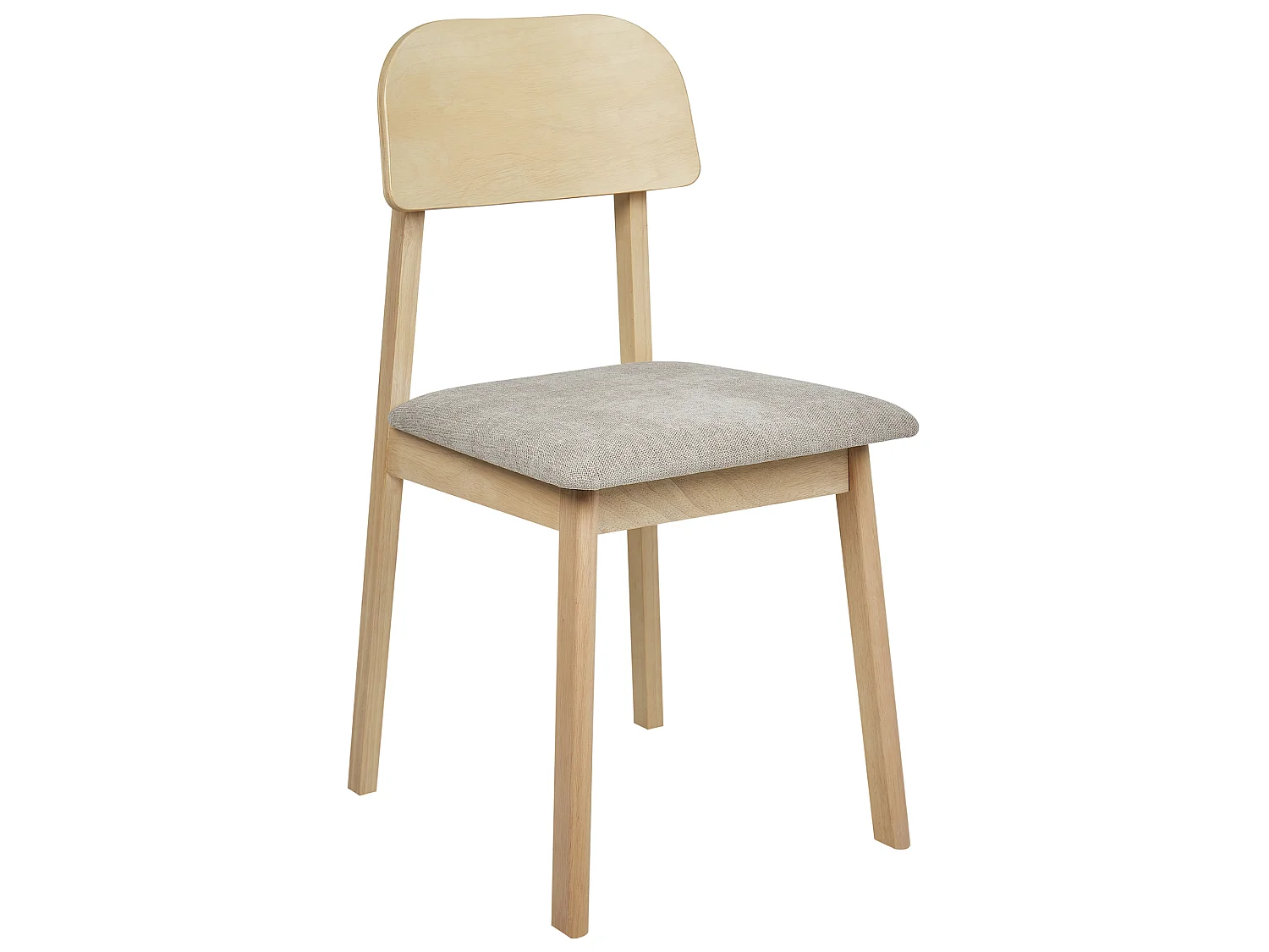 Lot de 2 chaises de salle à manger SCANDIA Bois Taupe