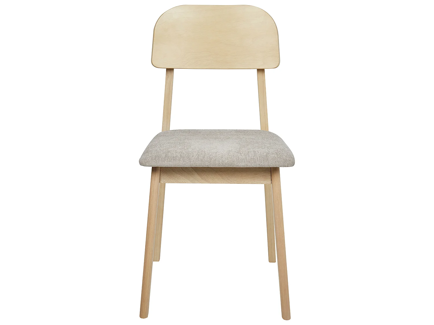 Lot de 2 chaises de salle à manger SCANDIA Bois Taupe