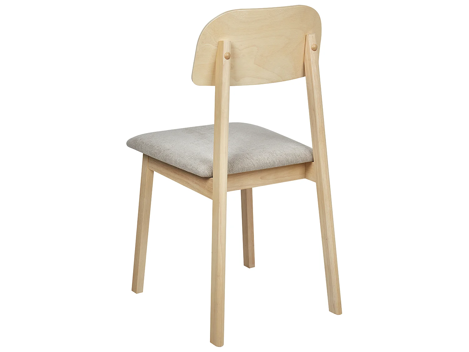 Lot de 2 chaises de salle à manger SCANDIA Bois Taupe