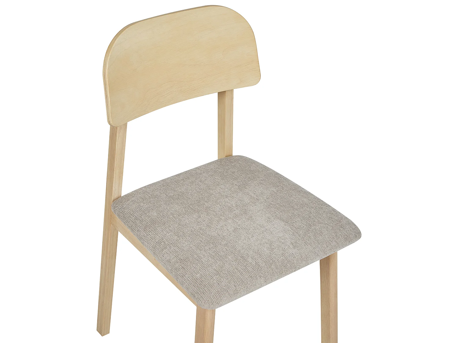 Lot de 2 chaises de salle à manger SCANDIA Bois Taupe