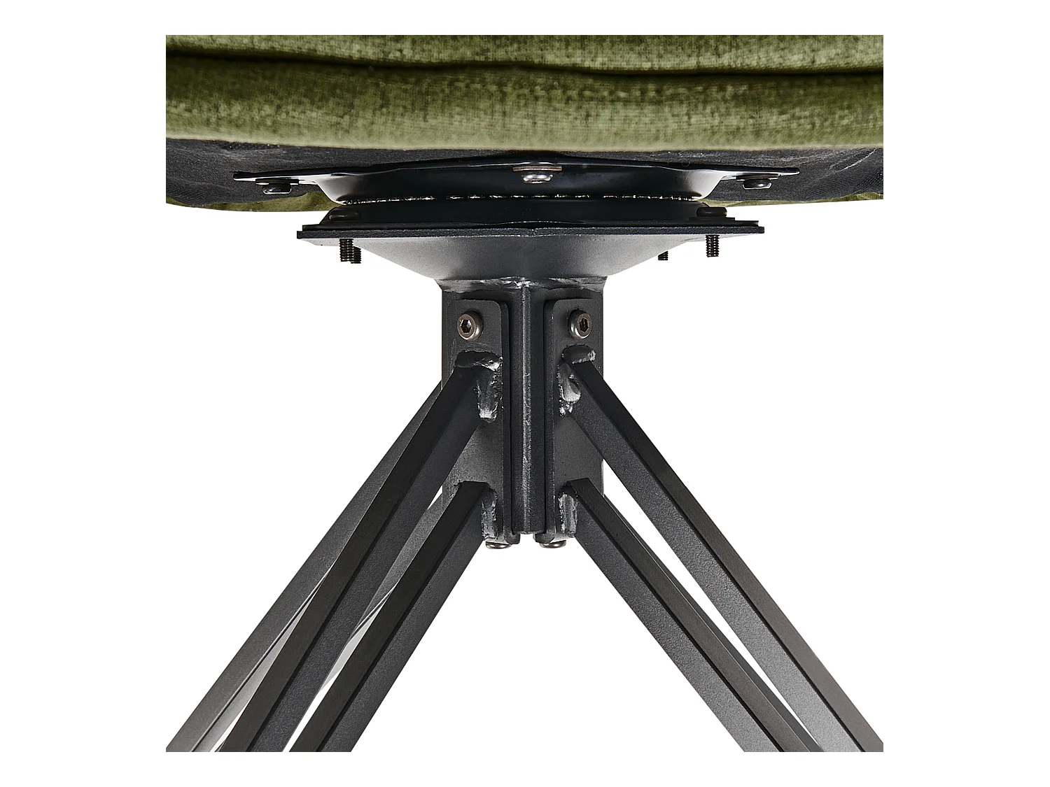 Zestaw 2 krzeseł do jadalni Obrotowy AVELAR Ciemnozielony