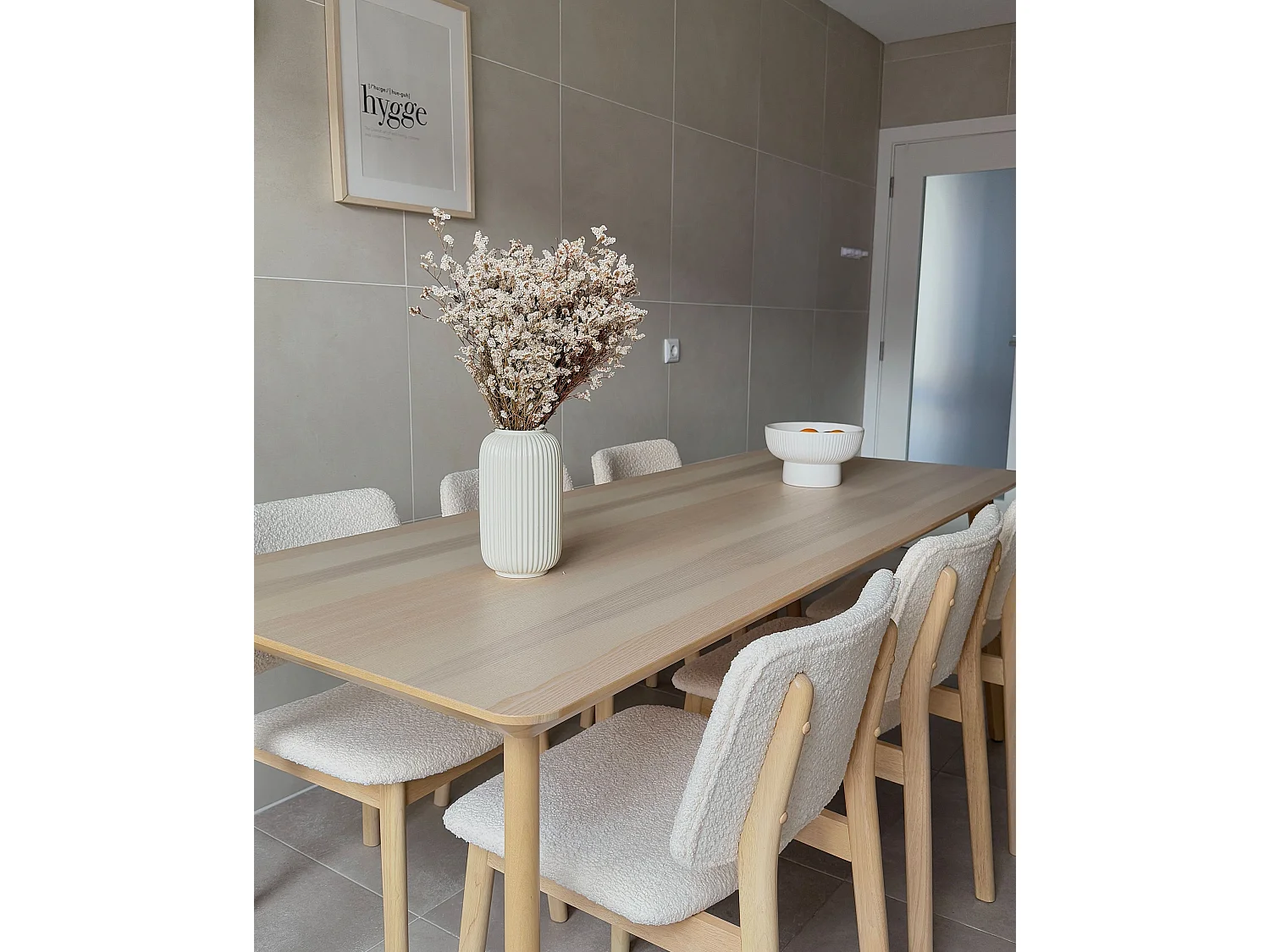 Lot de 2 chaises de salle à manger BLANE Bois Blanc cassé