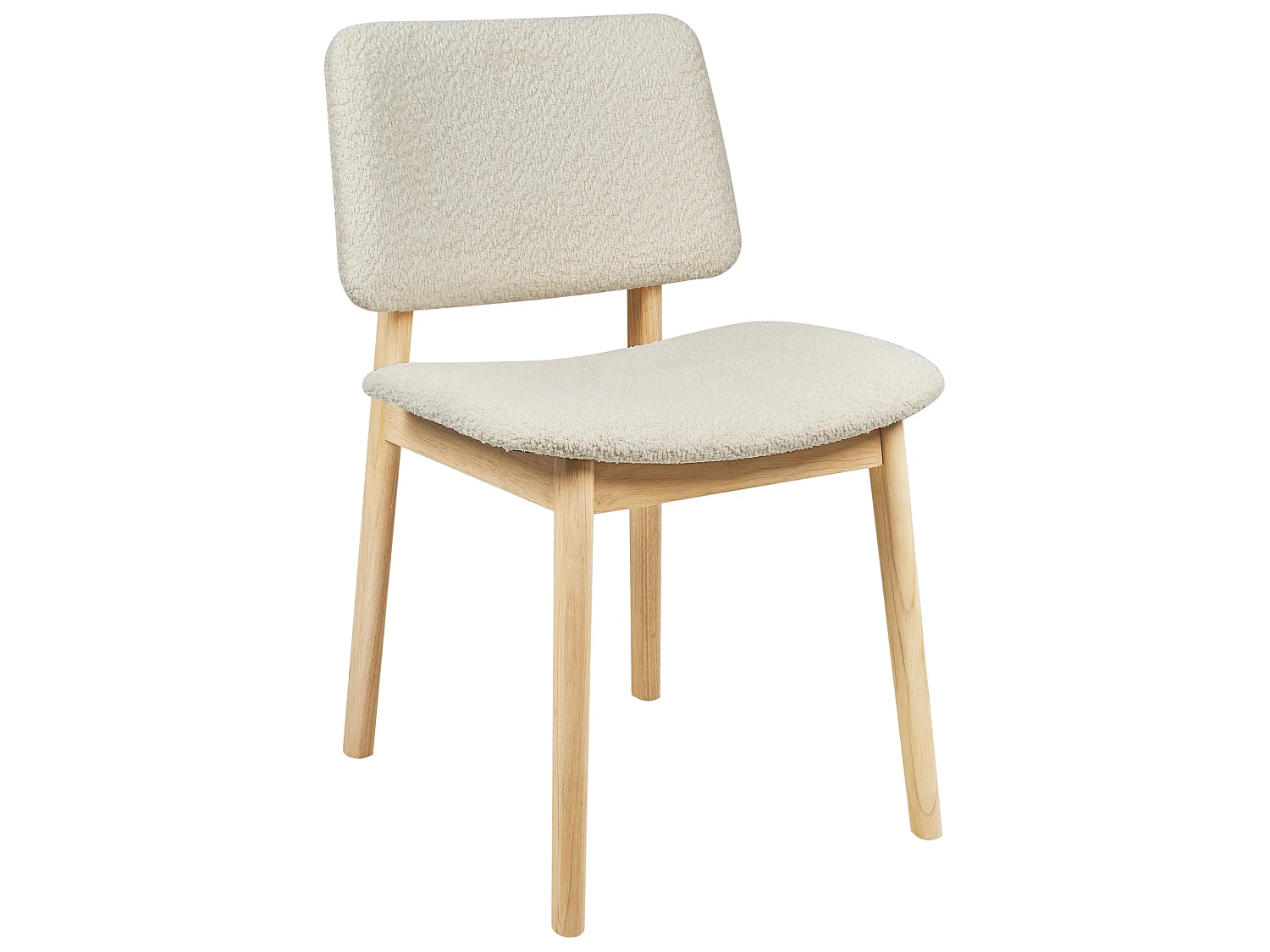 Lot de 2 chaises de salle à manger BLANE Bois Blanc cassé