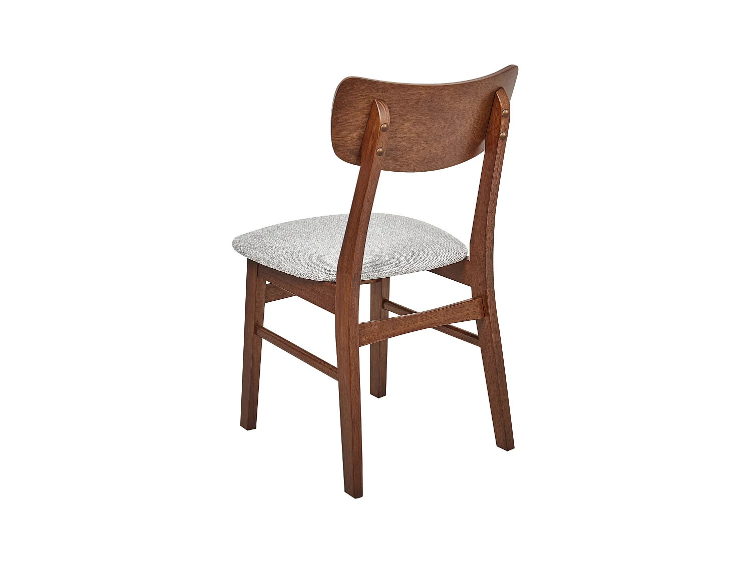 Set van 2 eetkamerstoelen ANOKA Hout Lichtgrijs