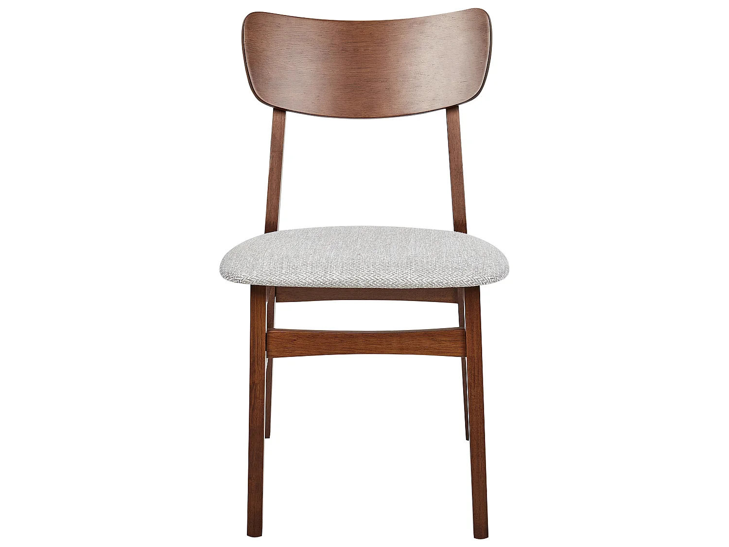 Set van 2 eetkamerstoelen ANOKA Hout Lichtgrijs