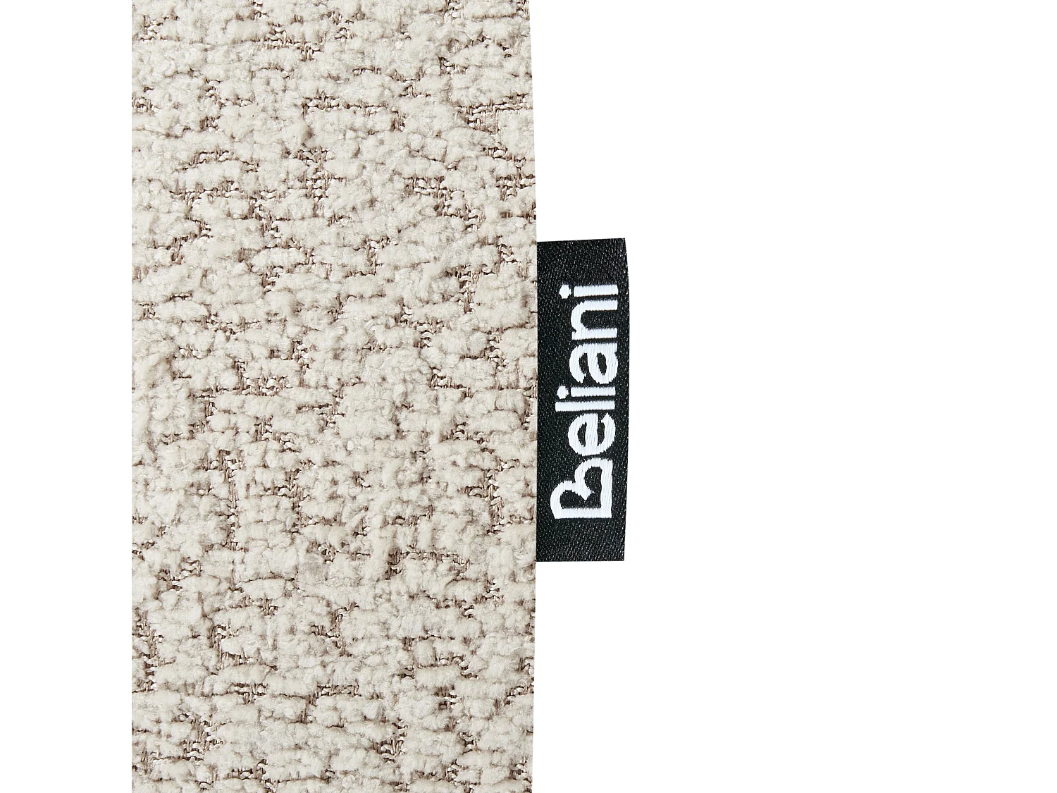 Lot de 2 chaises de salle à manger BLANE Bouclé Marron foncé/beige