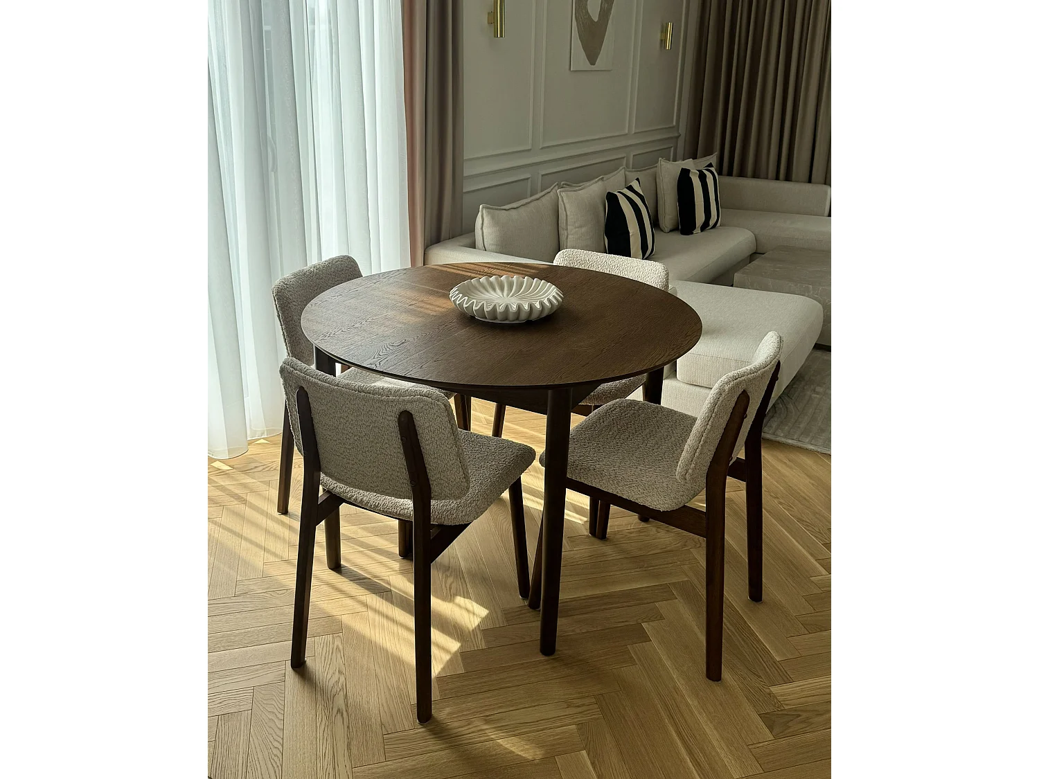 Lot de 2 chaises de salle à manger BLANE Bois Beige