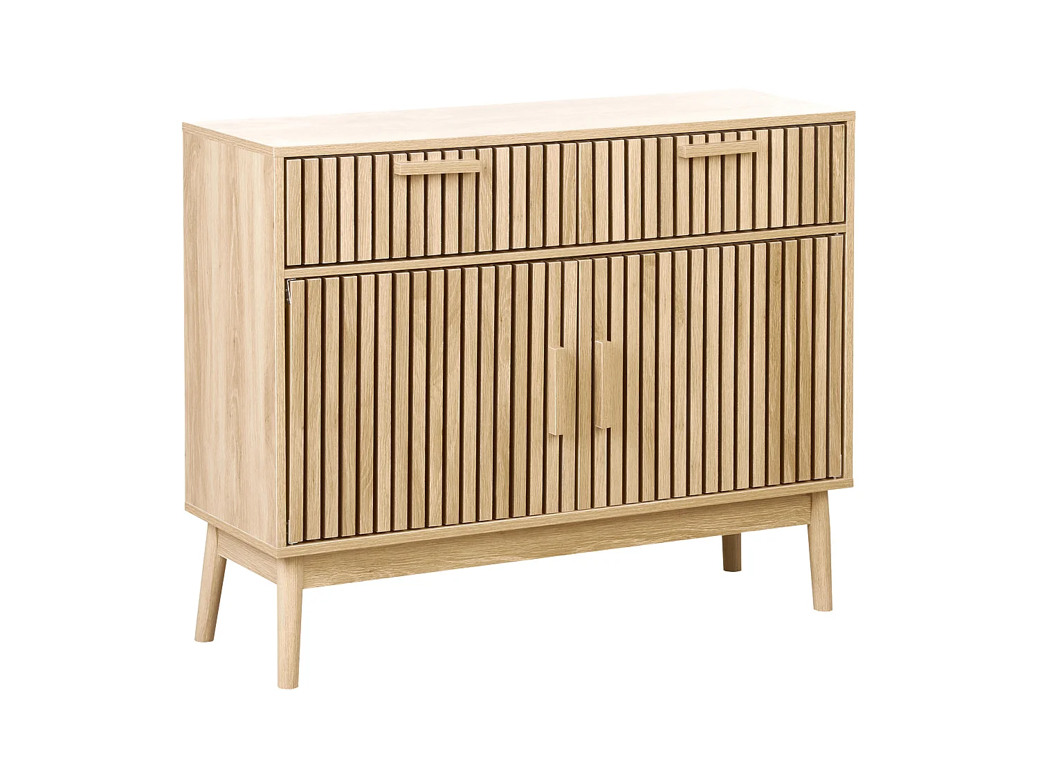 Commode 2 portes LYNWOOD Marron clair