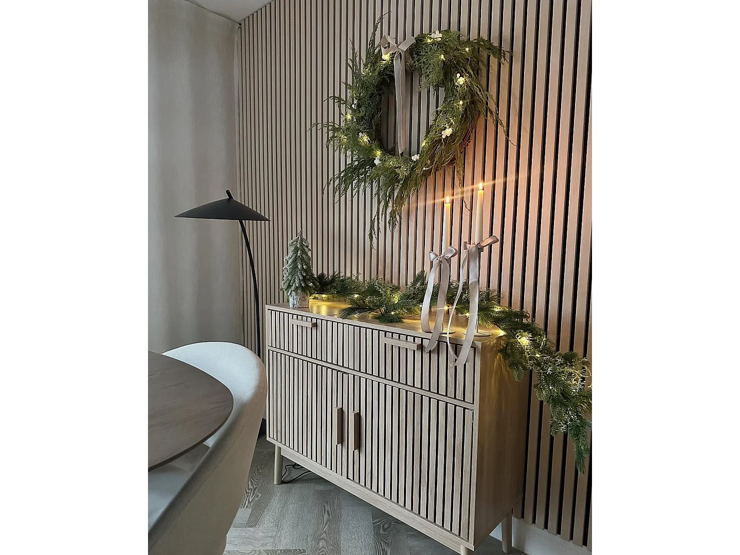 Commode 2 portes LYNWOOD Marron clair