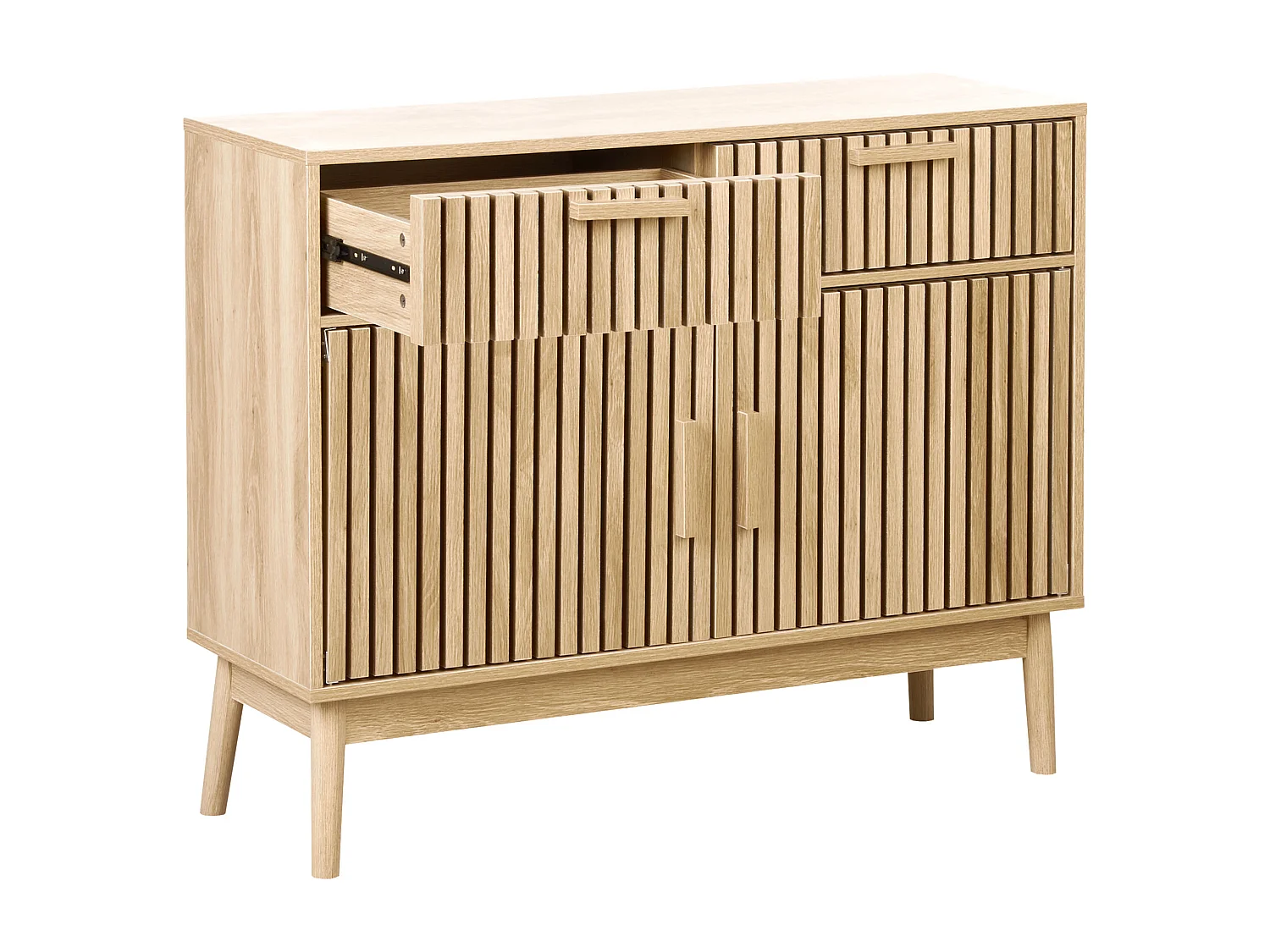 Commode 2 portes LYNWOOD Marron clair