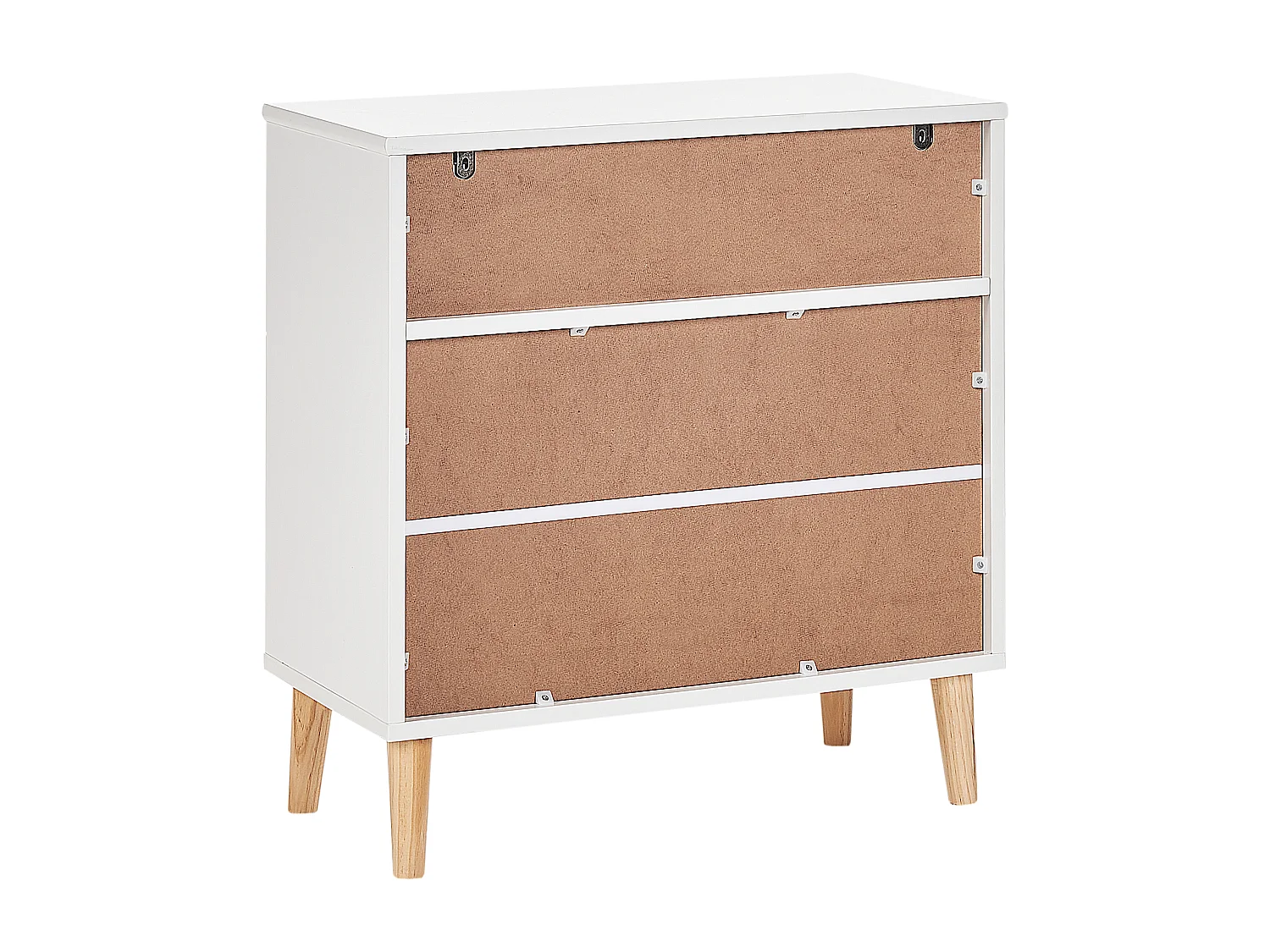 Cómoda 4 gavetas SIMMIE Derivado de madeira Branco