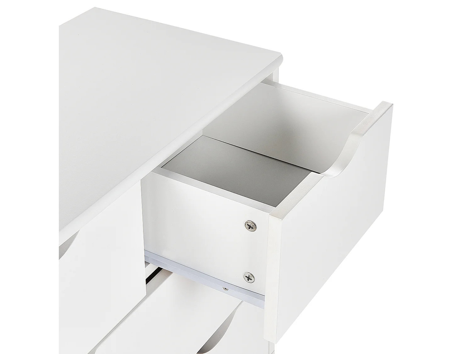 Cómoda 4 gavetas SIMMIE Derivado de madeira Branco