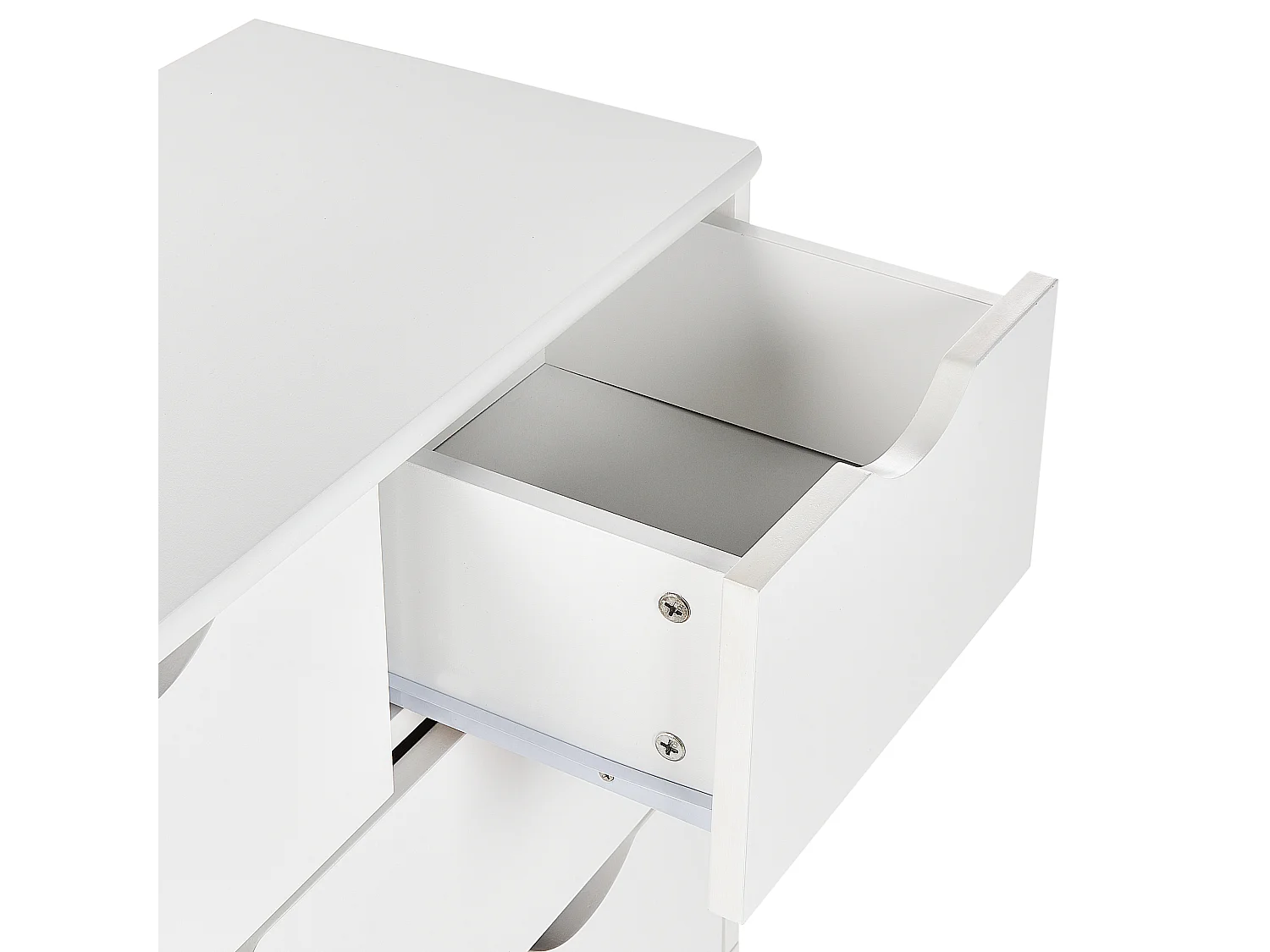 Ladekast 4 lades SIMMIE Bewerkt hout Wit