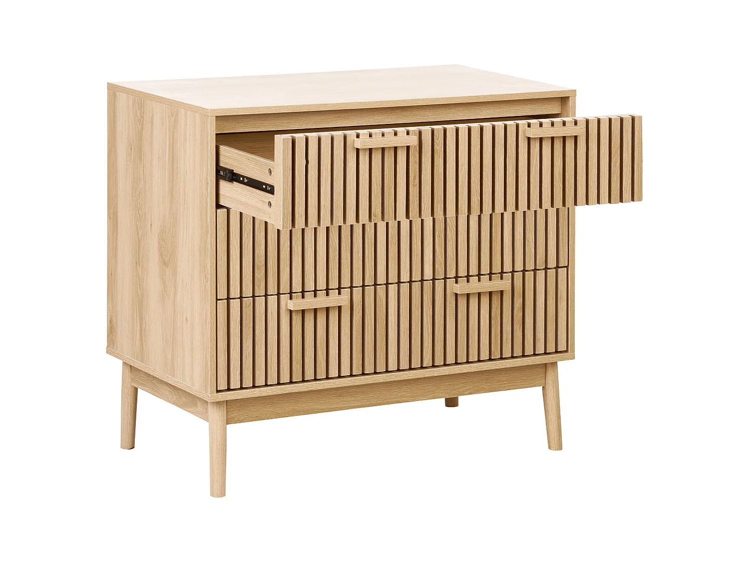 Ladekast 3 lades LYNWOOD Lichtbruin