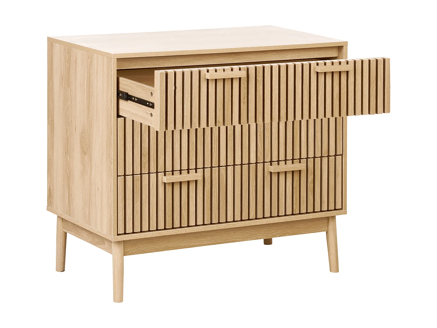 Commode à 3 tiroirs LYNWOOD Marron clair