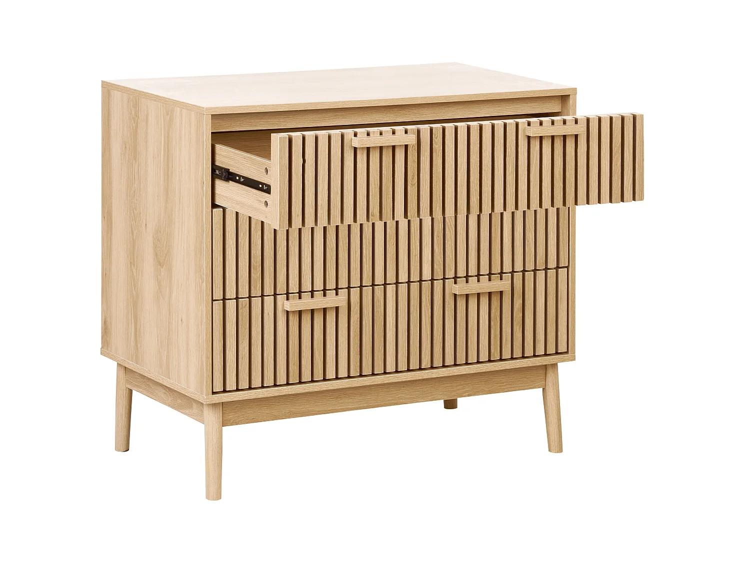 Commode à 3 tiroirs LYNWOOD Marron clair