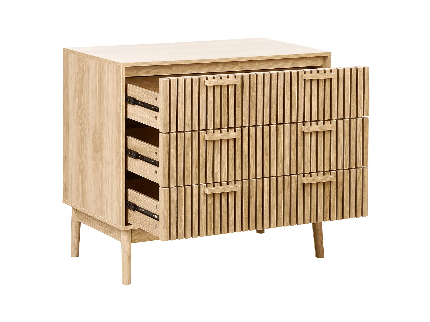 Commode à 3 tiroirs LYNWOOD Marron clair