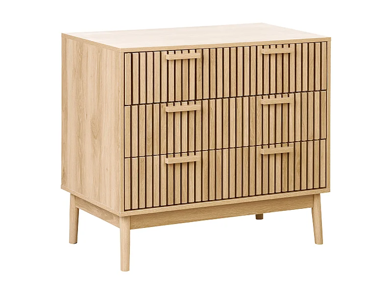 Ladekast 3 lades LYNWOOD Lichtbruin