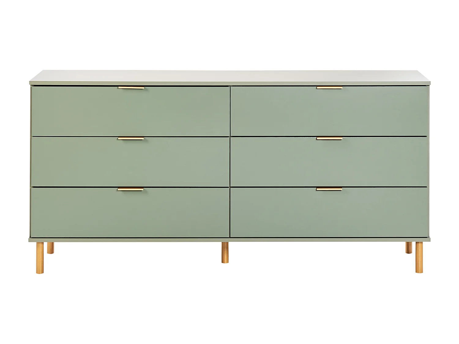 Commode à 6 tiroirs WALPOLE Vert