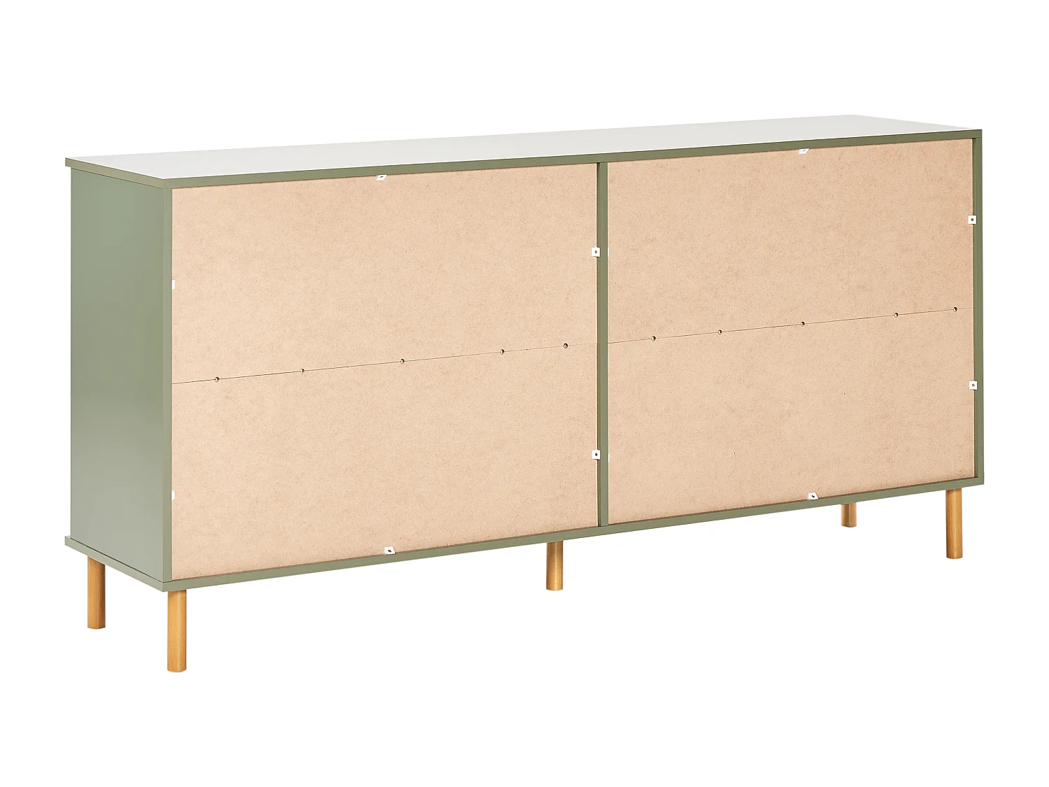 Cómoda 6 gavetas WALPOLE Verde