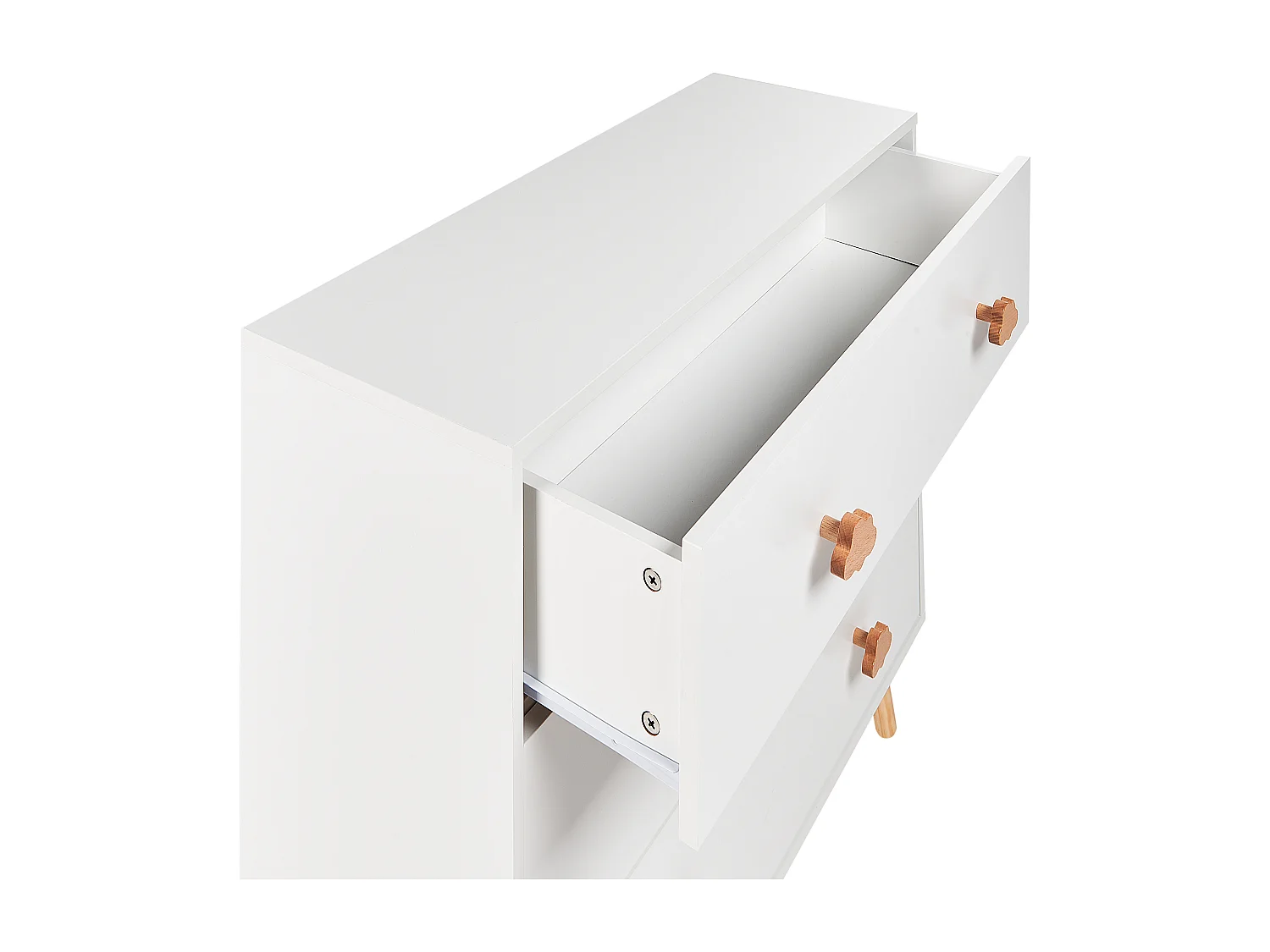 Commode à 3 tiroirs CLOUDY Blanc