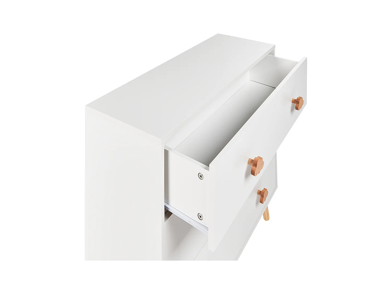 Commode à 3 tiroirs CLOUDY Blanc