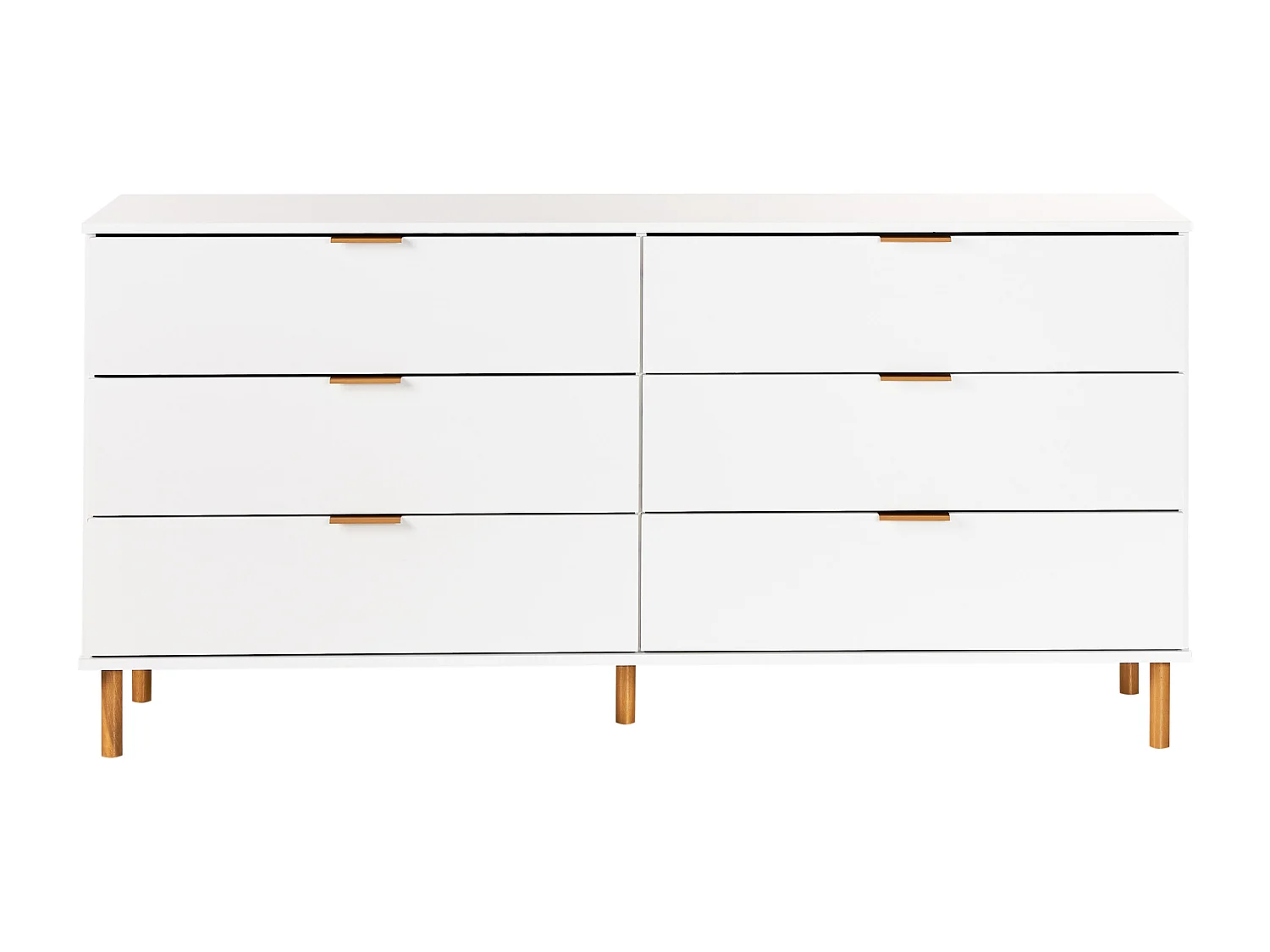 Cómoda de 6 cajones WALPOLE Blanco