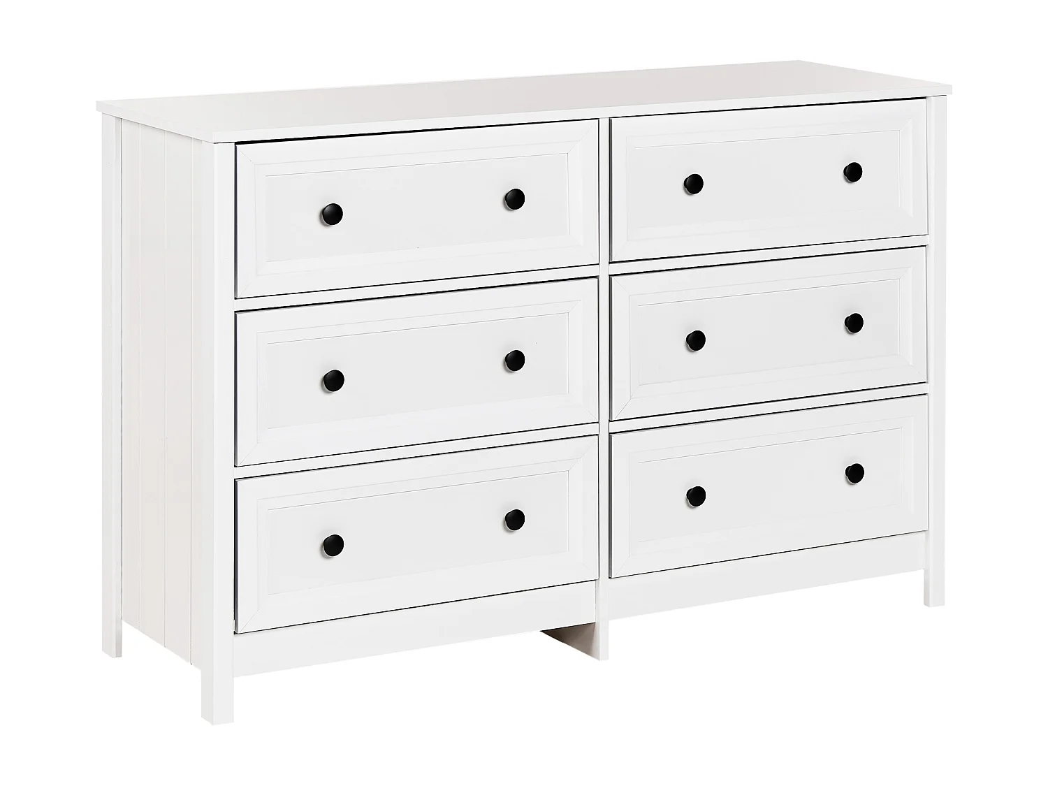 Commode à 6 tiroirs HAZELVALE Blanc