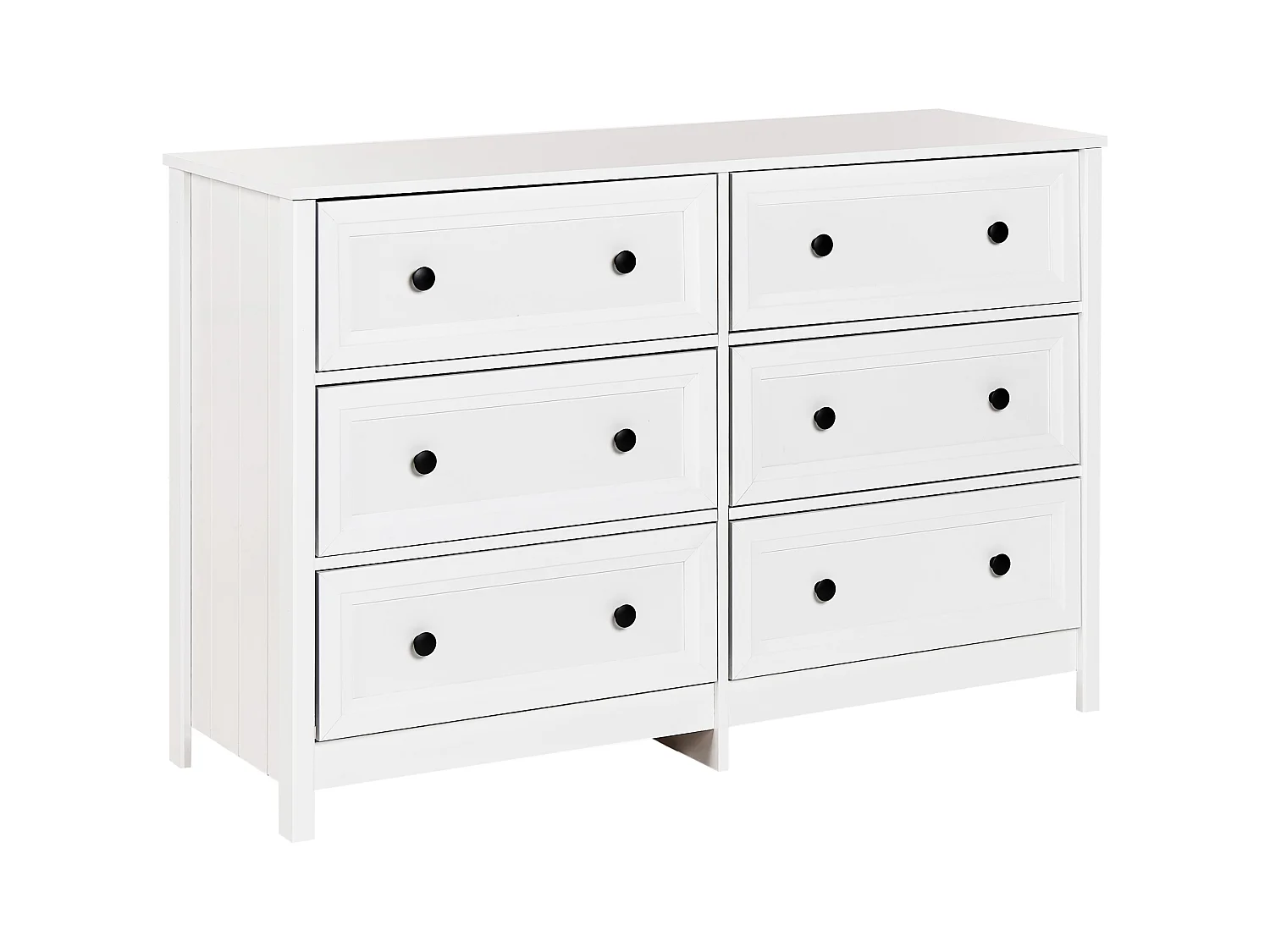 Commode à 6 tiroirs HAZELVALE Blanc