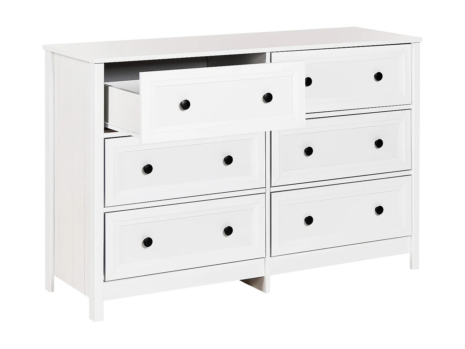 Commode à 6 tiroirs HAZELVALE Blanc