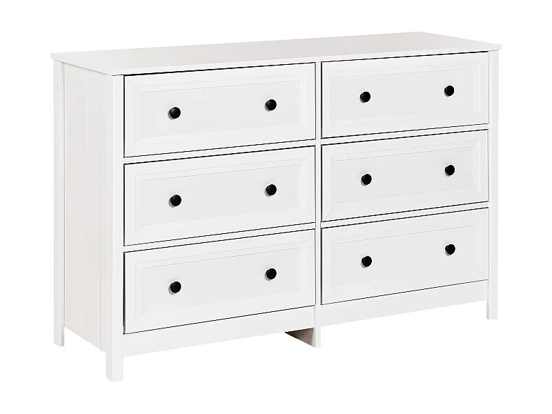 Cómoda 6 gavetas HAZELVALE Branco