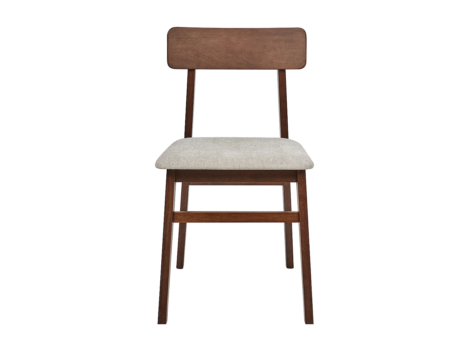 Esszimmerstühle 2er-Set Beige Stoffsitz Schwarzer Rahmen Stacy