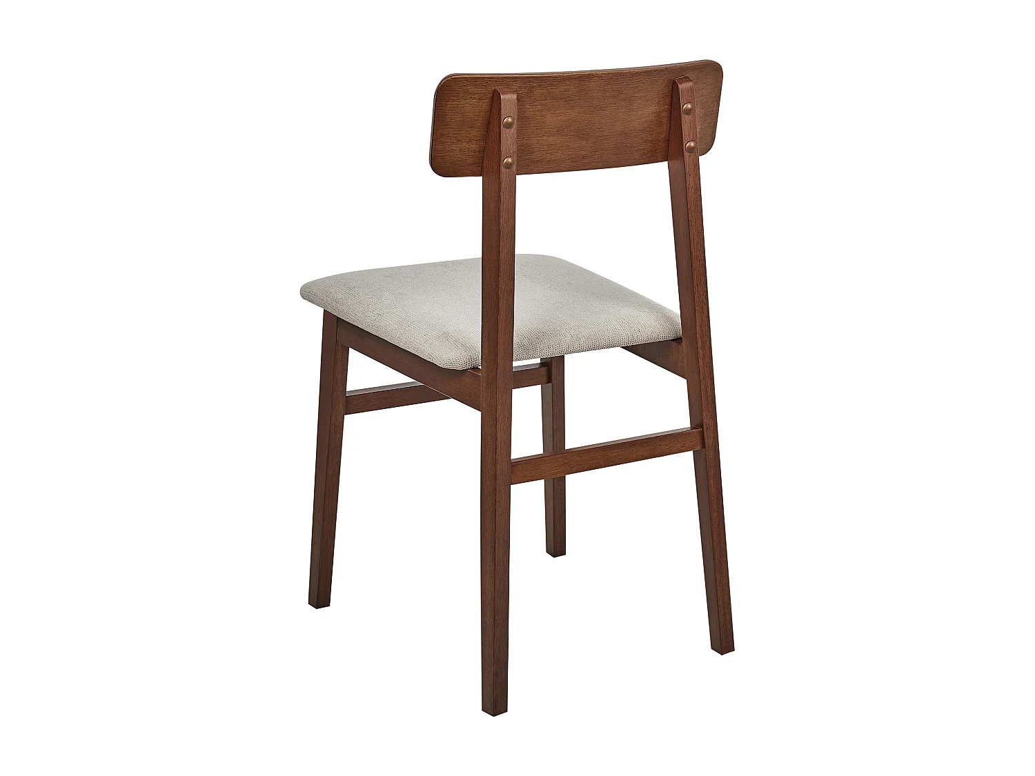 Esszimmerstühle 2er-Set Beige Stoffsitz Schwarzer Rahmen Stacy