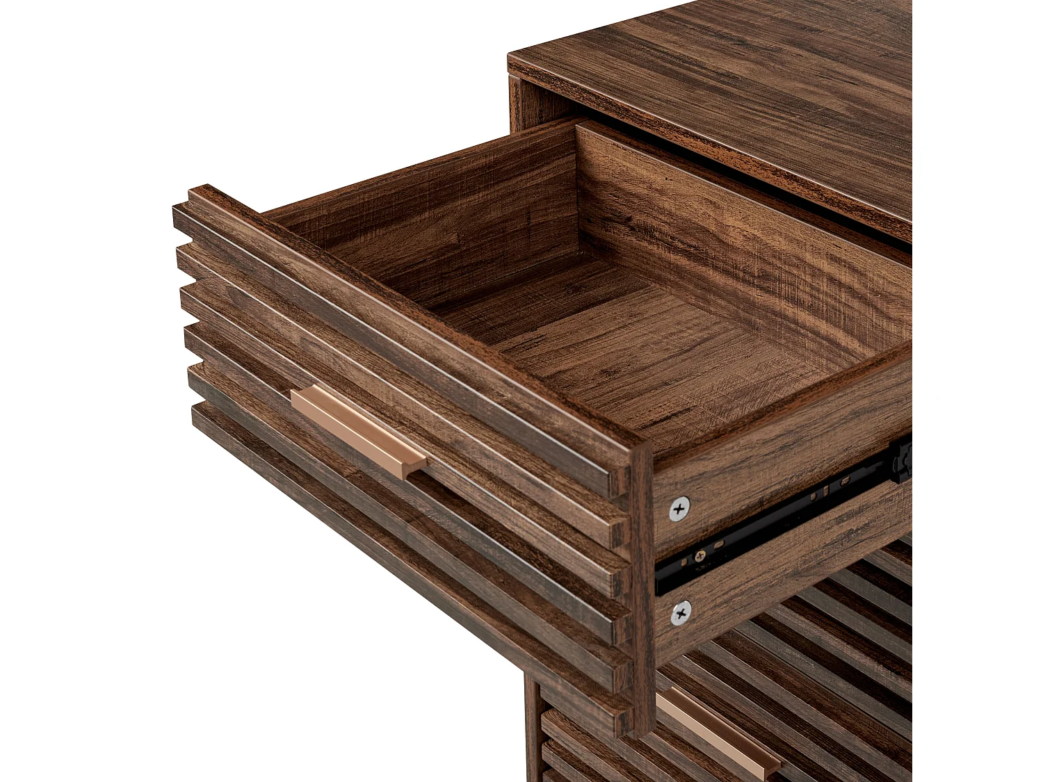 Commode à 4 tiroirs KEITH Marron foncé