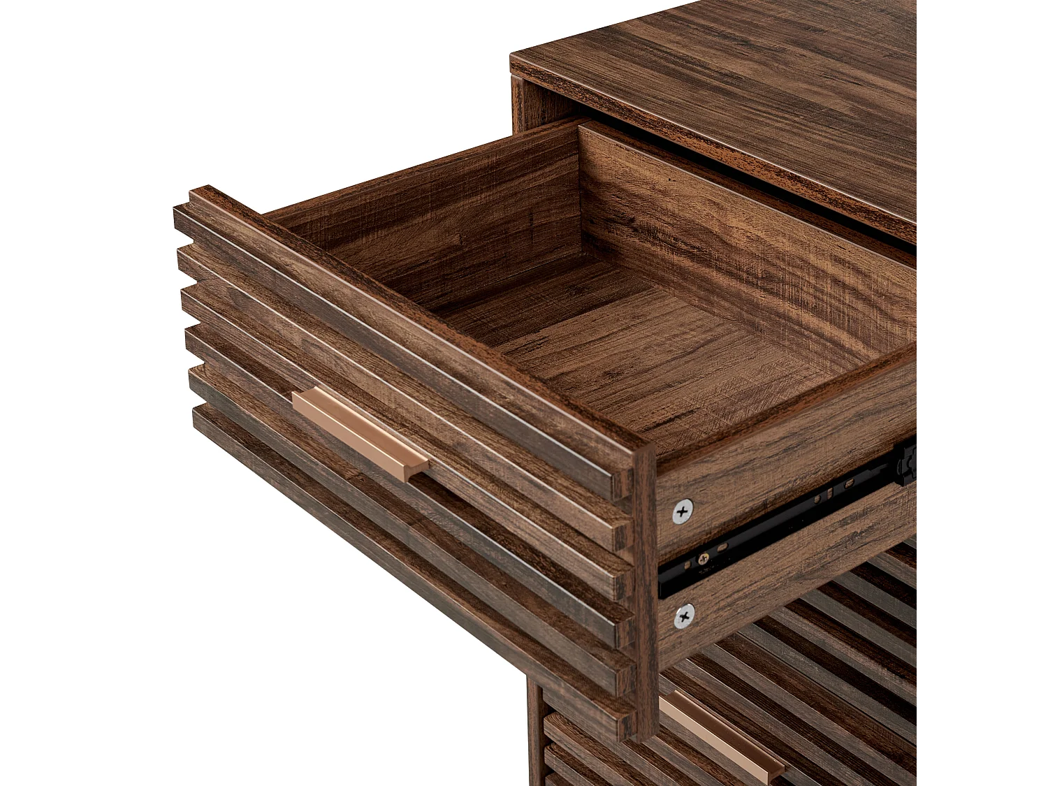 Commode à 4 tiroirs KEITH Marron foncé