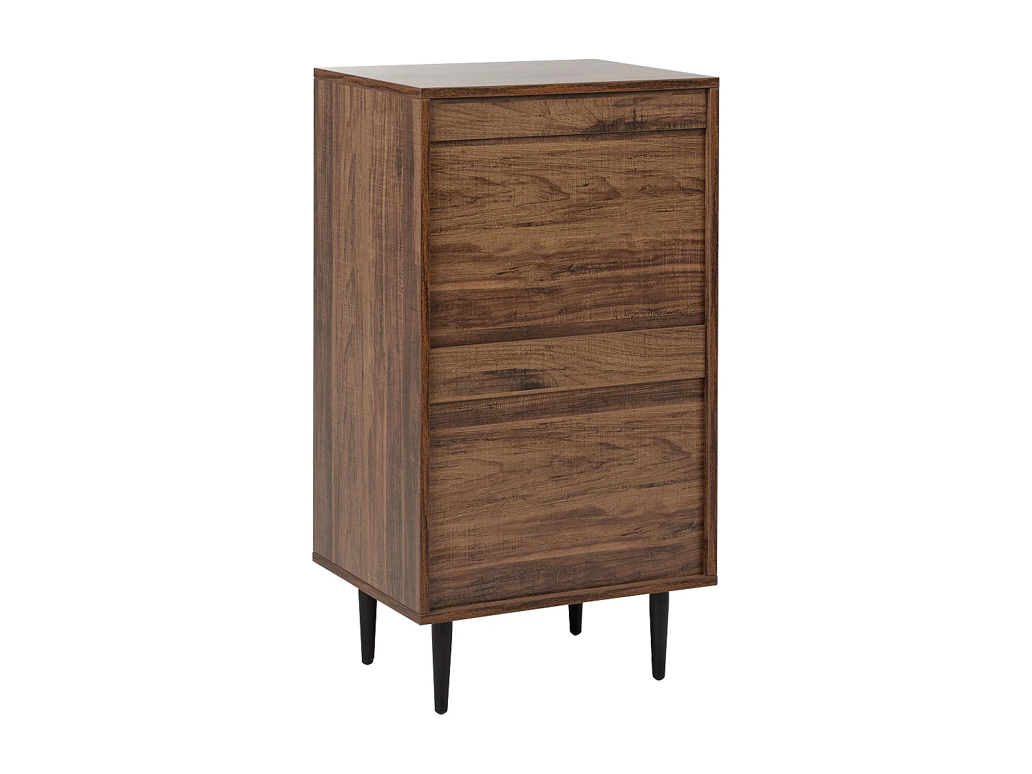 Kommode mit 4 Schubladen KEITH Holzwerkstoff Dunkelbraun