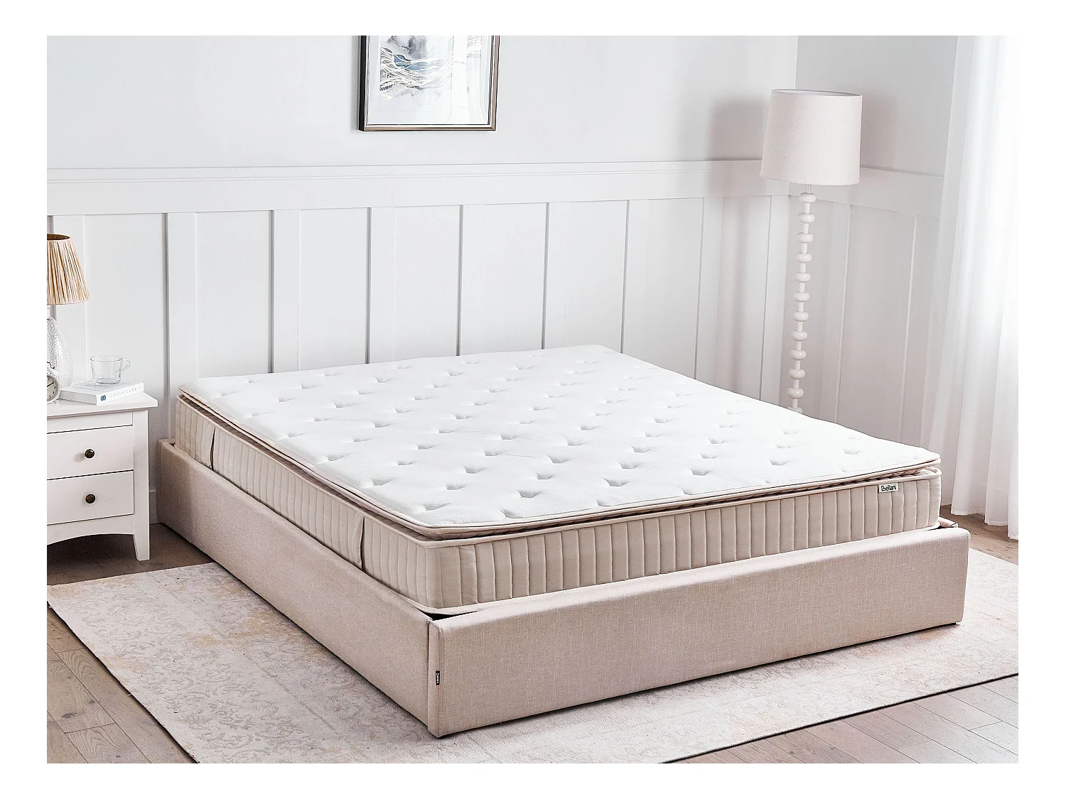 Latex-Taschenfederkernmatratze 180x200 cm mittel weiß abnehmbarer Bezug Daydream