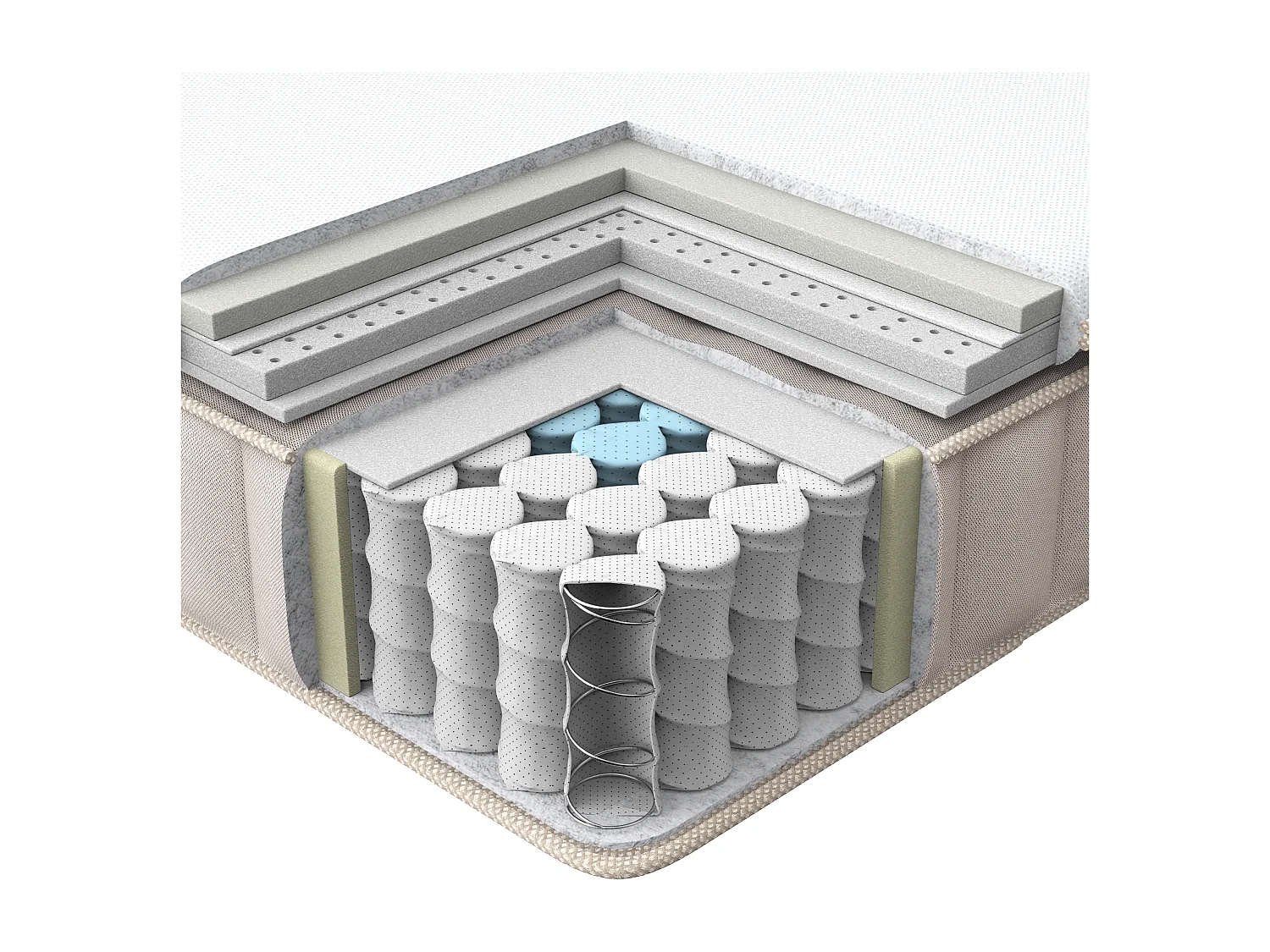 Latex-Taschenfederkernmatratze DAYDREAM mittel 160 x 200 cm
