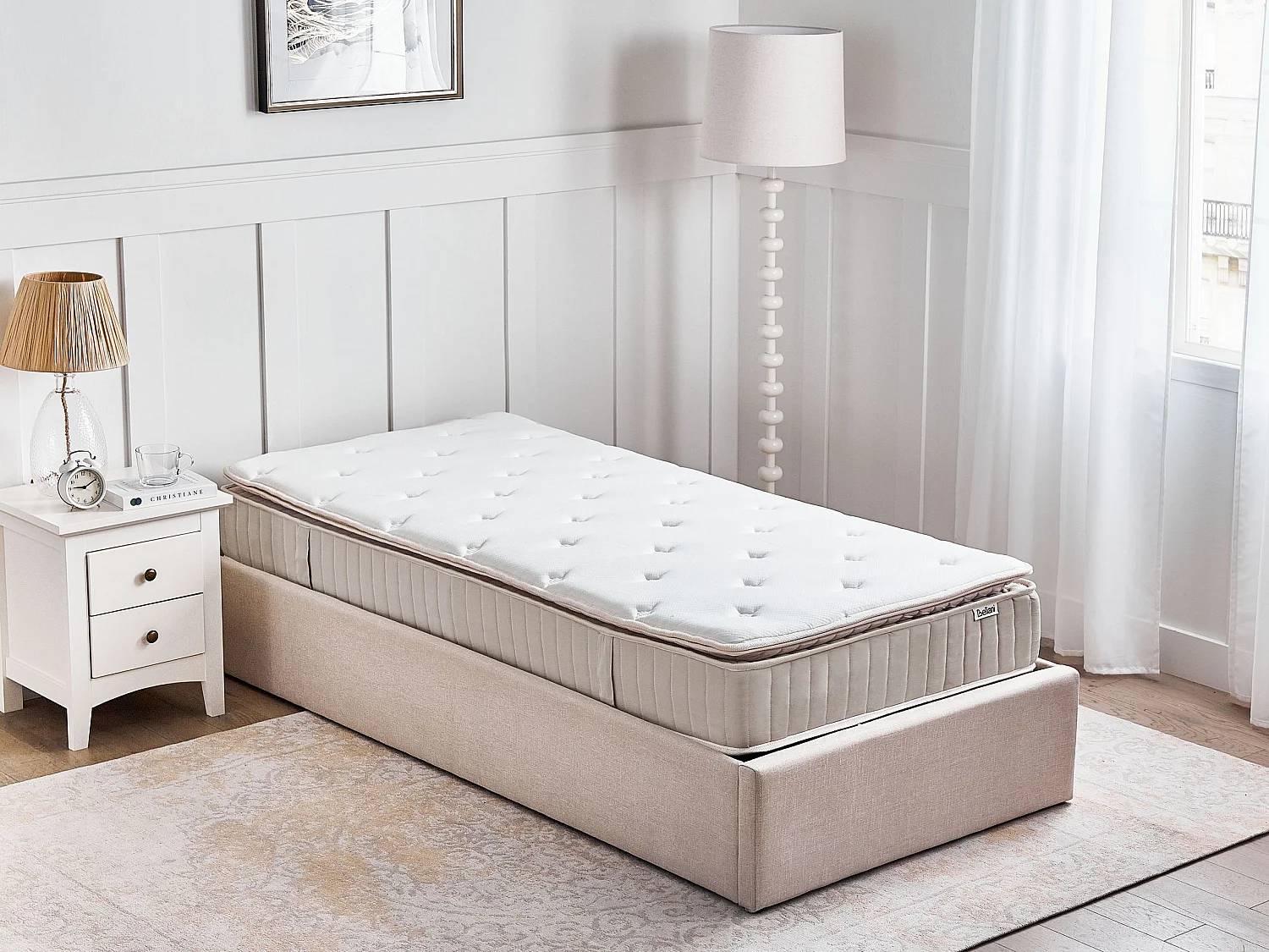 Matelas à ressorts ensachés en latex DAYDREAM H3/4 Ferme 90 x 200 cm