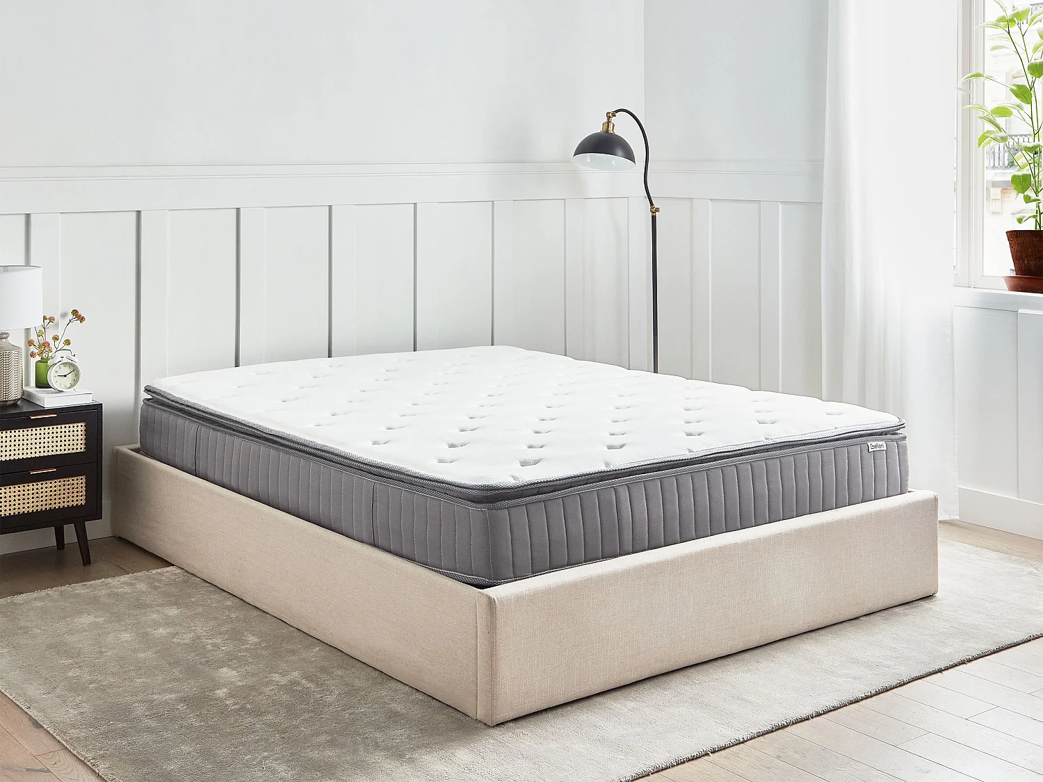 Matelas à ressorts ensachés en mousse à mémoire de forme avec gel PLEASANT H3/4 Ferme 160 x 200 cm