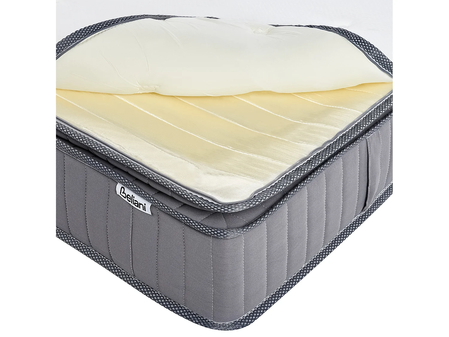Matelas à ressorts ensachés en mousse à mémoire de forme avec gel PLEASANT H3/4 Ferme 160 x 200 cm