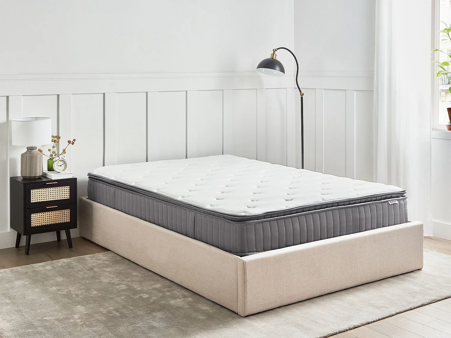 Matelas à ressorts ensachés en mousse à mémoire de forme avec gel PLEASANT H2/3 Moyen 140 x 200 cm