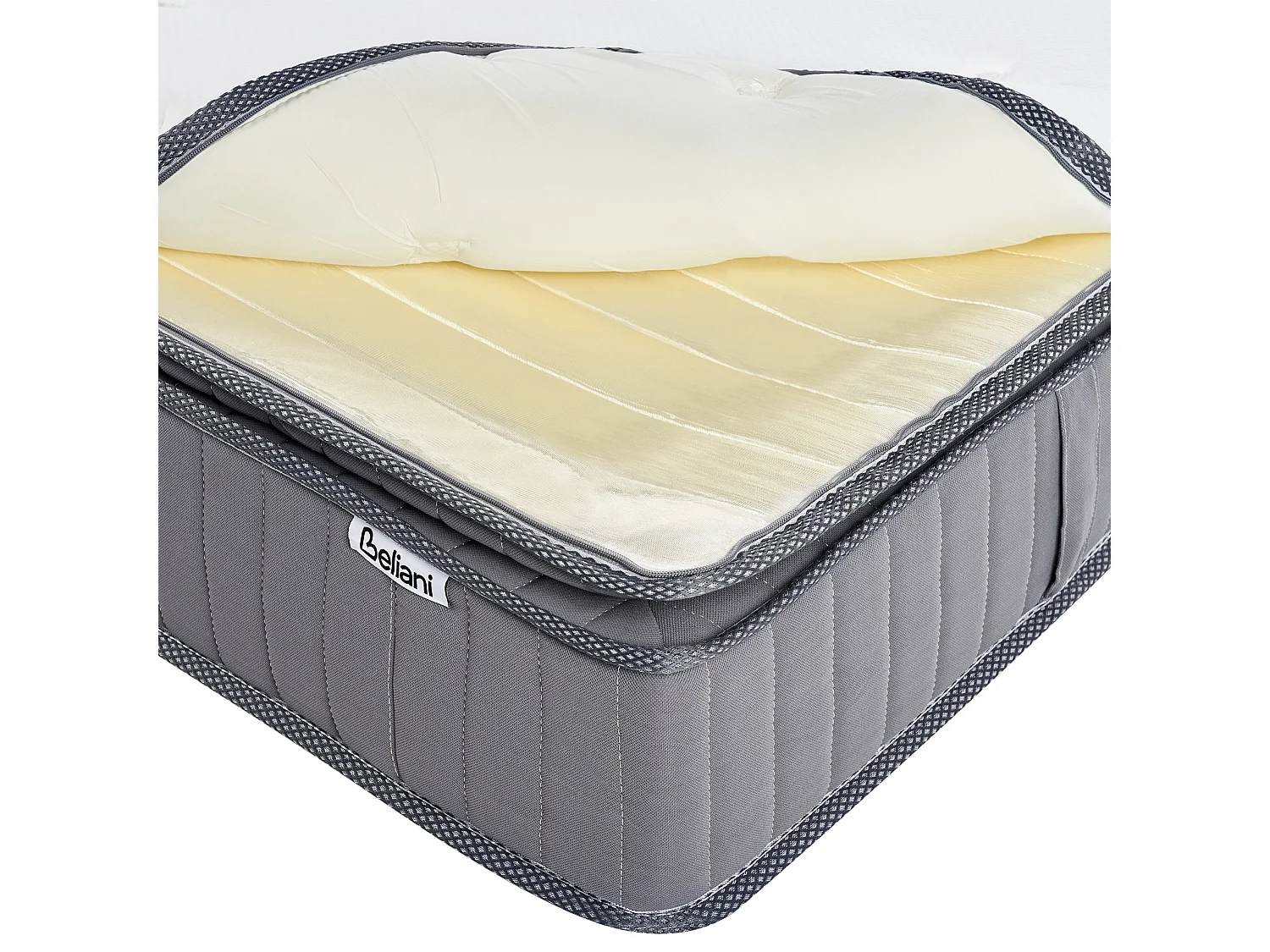Matelas à ressorts ensachés en mousse à mémoire de forme avec gel PLEASANT Moyennement ferme 140 x 200 cm