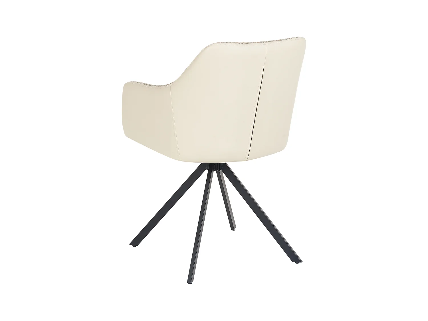 Esszimmerstuhl 2er Set beige / taupe gepolstert Stoff Kunstleder Lithia